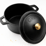 20 CM Round Dutch Oven by GRIF - Durable and Versatile Cooking Tool - Uncovered