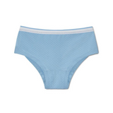 Tchibo Girls' organic cotton underwear in light blue with white polka dots